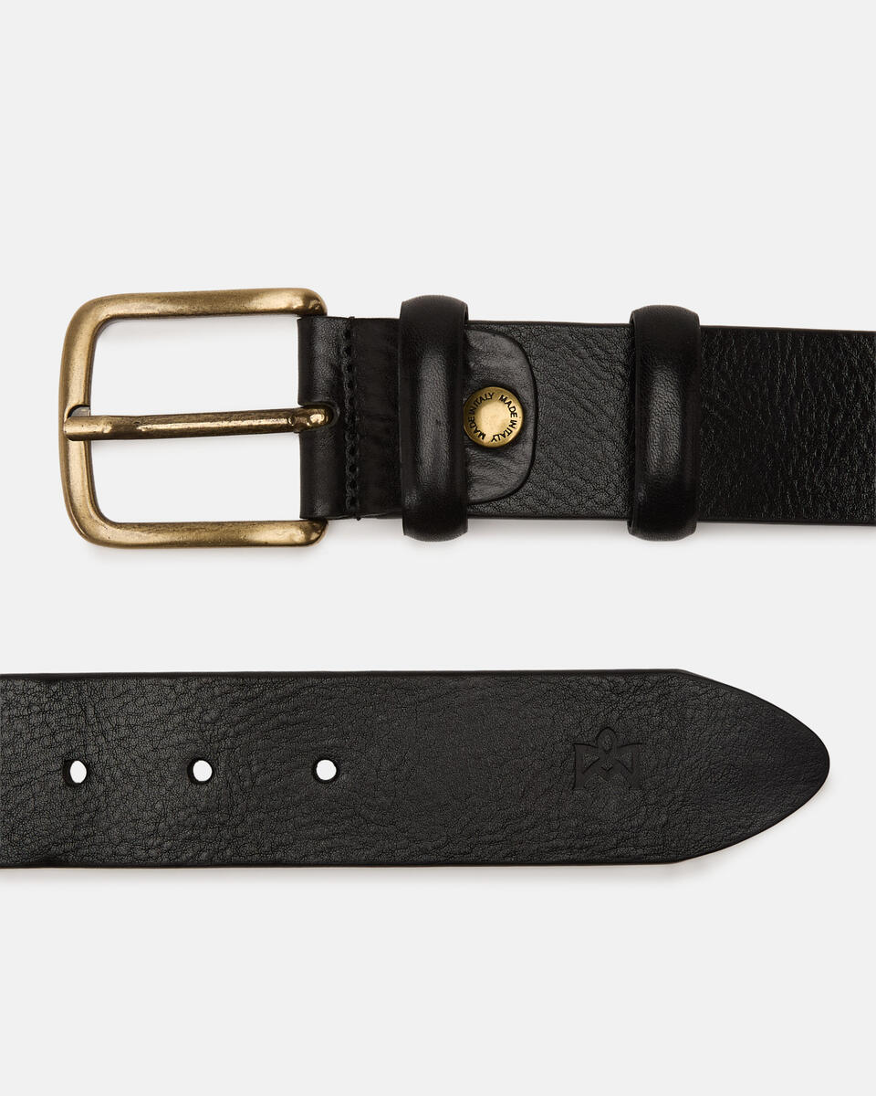 Freizeitgürtel Schwarz  - Herren Gürtel - Gürtel - Cuoieria Fiorentina