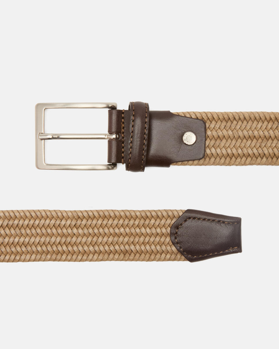ELASTISCHER GÜRTEL Taupe  - Herren Gürtel - Gürtel - Cuoieria Fiorentina