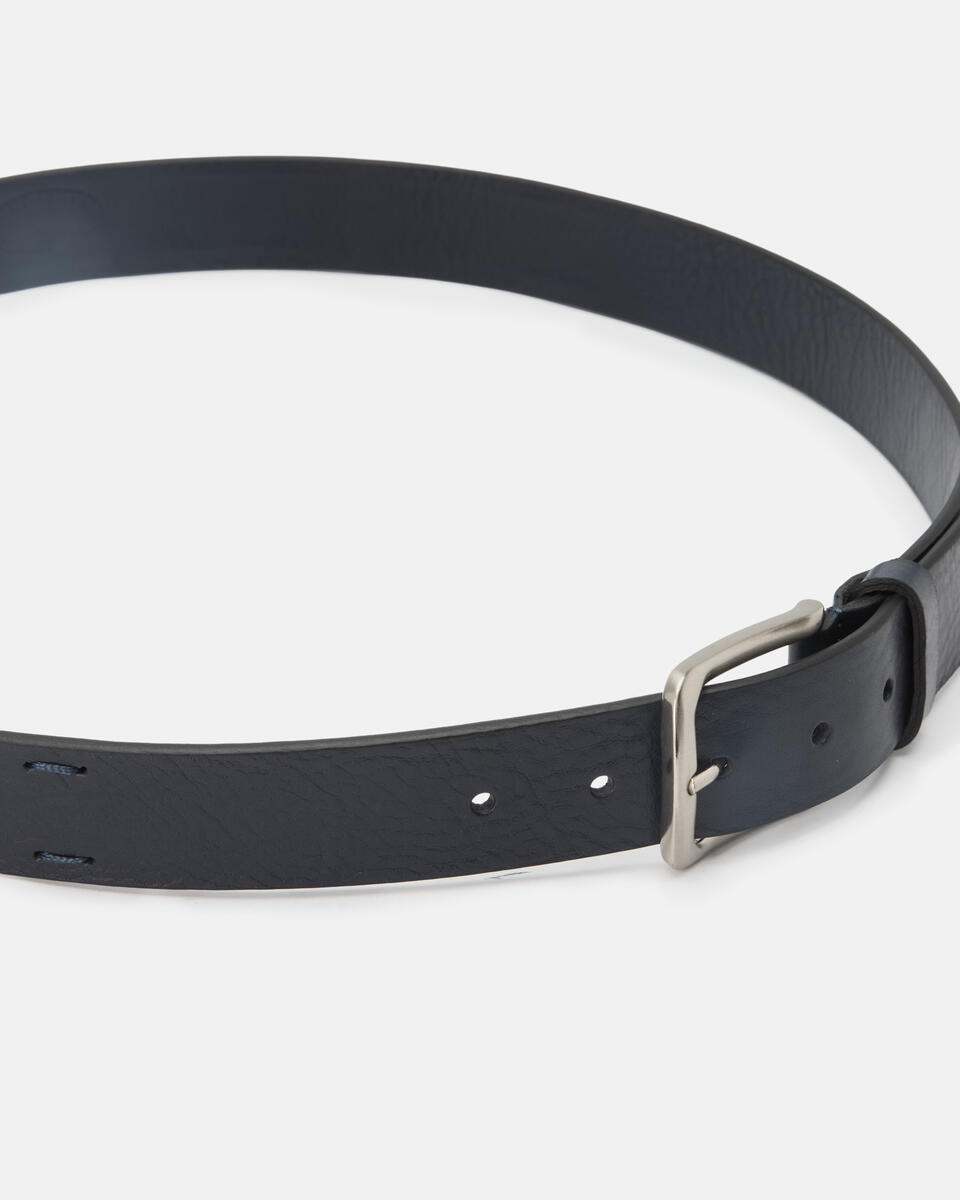 Gürtel mit Flechtdetails Blau  - Herren Gürtel - Gürtel - Cuoieria Fiorentina