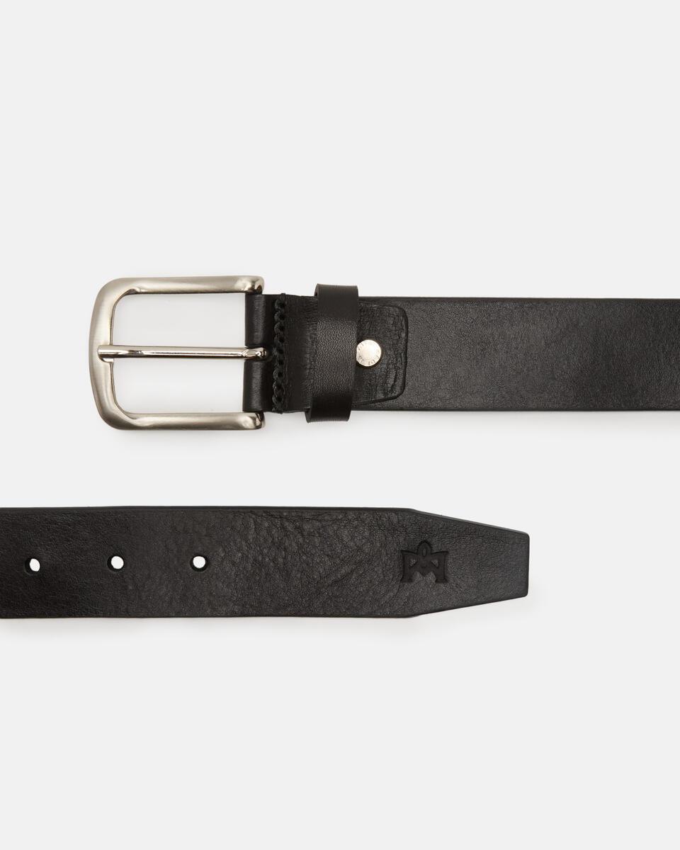 Gürtel mit Flechtdetails Schwarz  - Herren Gürtel - Gürtel - Cuoieria Fiorentina