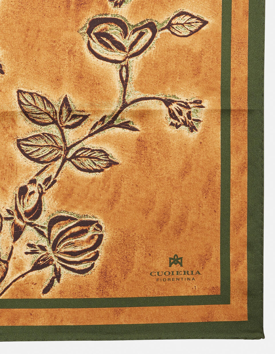 FOULARD AUS SEIDE Beigegrun  - Foulard - Damen Zubehör - Zubehor - Cuoieria Fiorentina