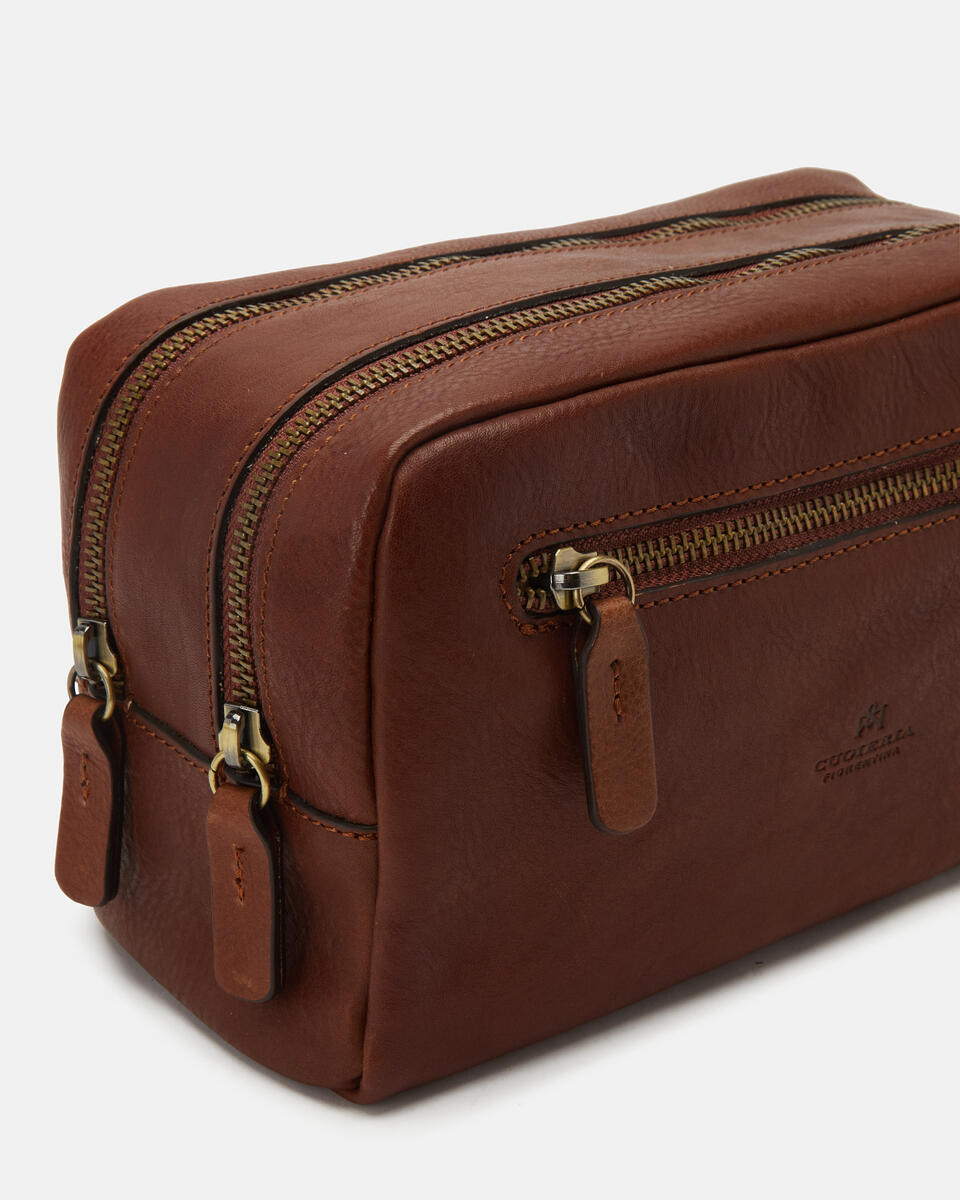 Necessaire Braun  - Beauty - Reise - Cuoieria Fiorentina