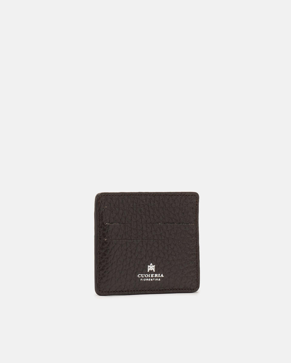 KARTENHALTER Dunkelbraun  - Damen Brieftaschen - Herren Brieftaschen - Brieftaschen - Cuoieria Fiorentina