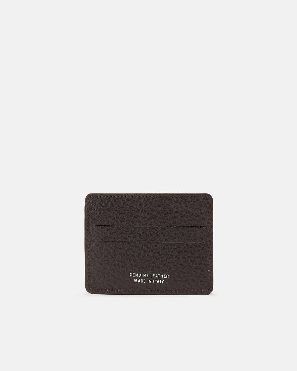 KARTENHALTER Dunkelbraun  - Damen Brieftaschen - Herren Brieftaschen - Brieftaschen - Cuoieria Fiorentina