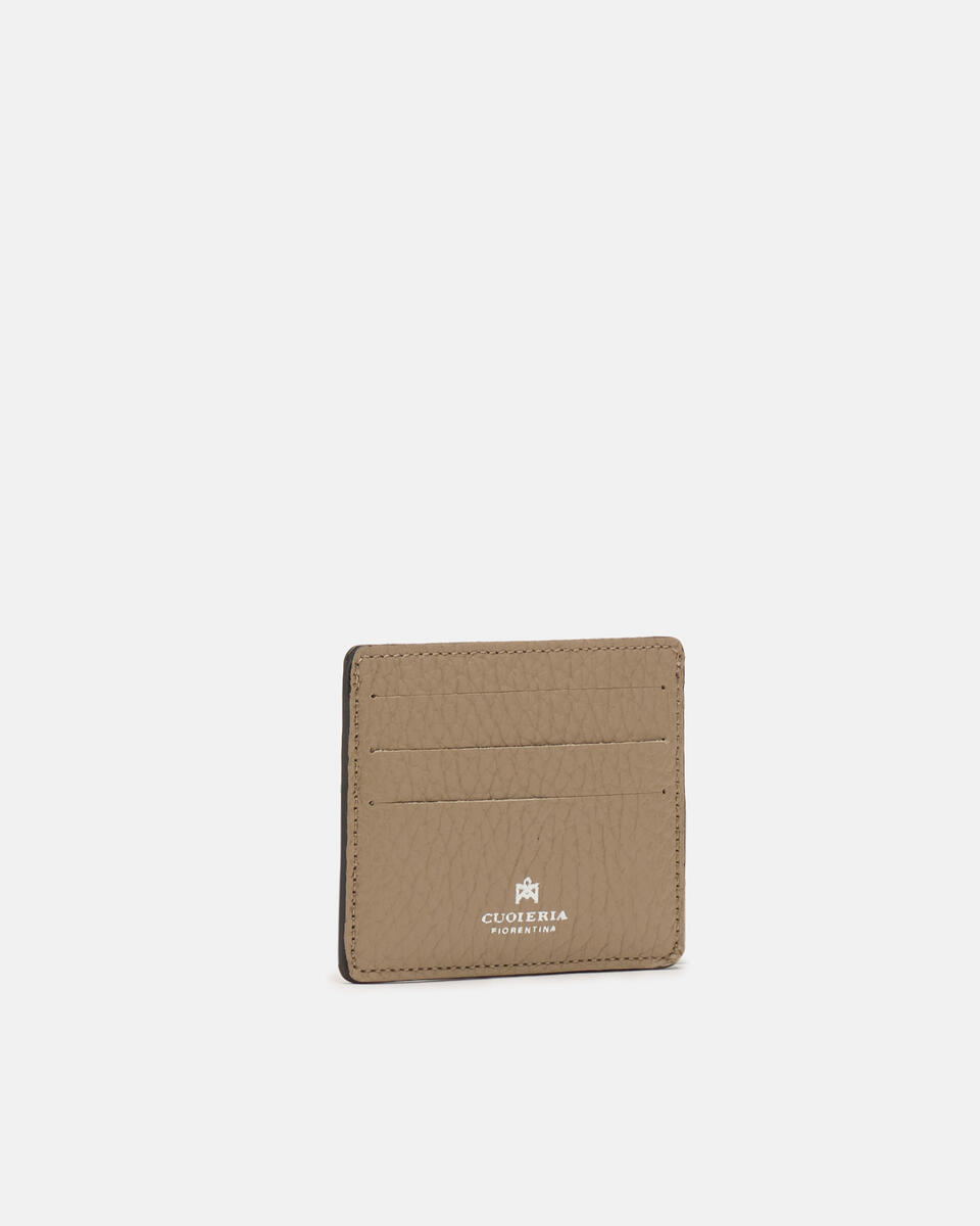 KARTENHALTER Taupe  - Damen Brieftaschen - Herren Brieftaschen - Brieftaschen - Cuoieria Fiorentina