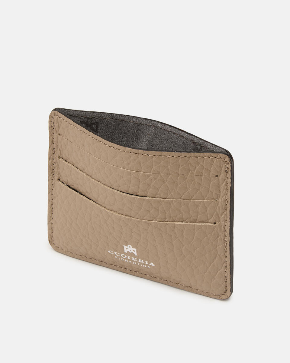 KARTENHALTER Taupe  - Damen Brieftaschen - Herren Brieftaschen - Brieftaschen - Cuoieria Fiorentina
