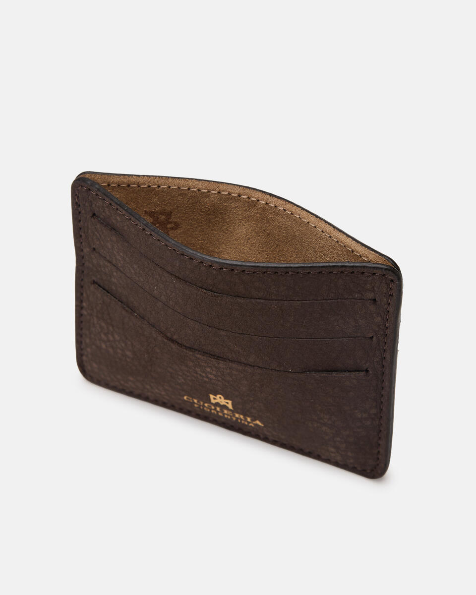 Kartenhalter Schokolade  - Damen Brieftaschen - Damen Brieftaschen - Brieftaschen - Cuoieria Fiorentina