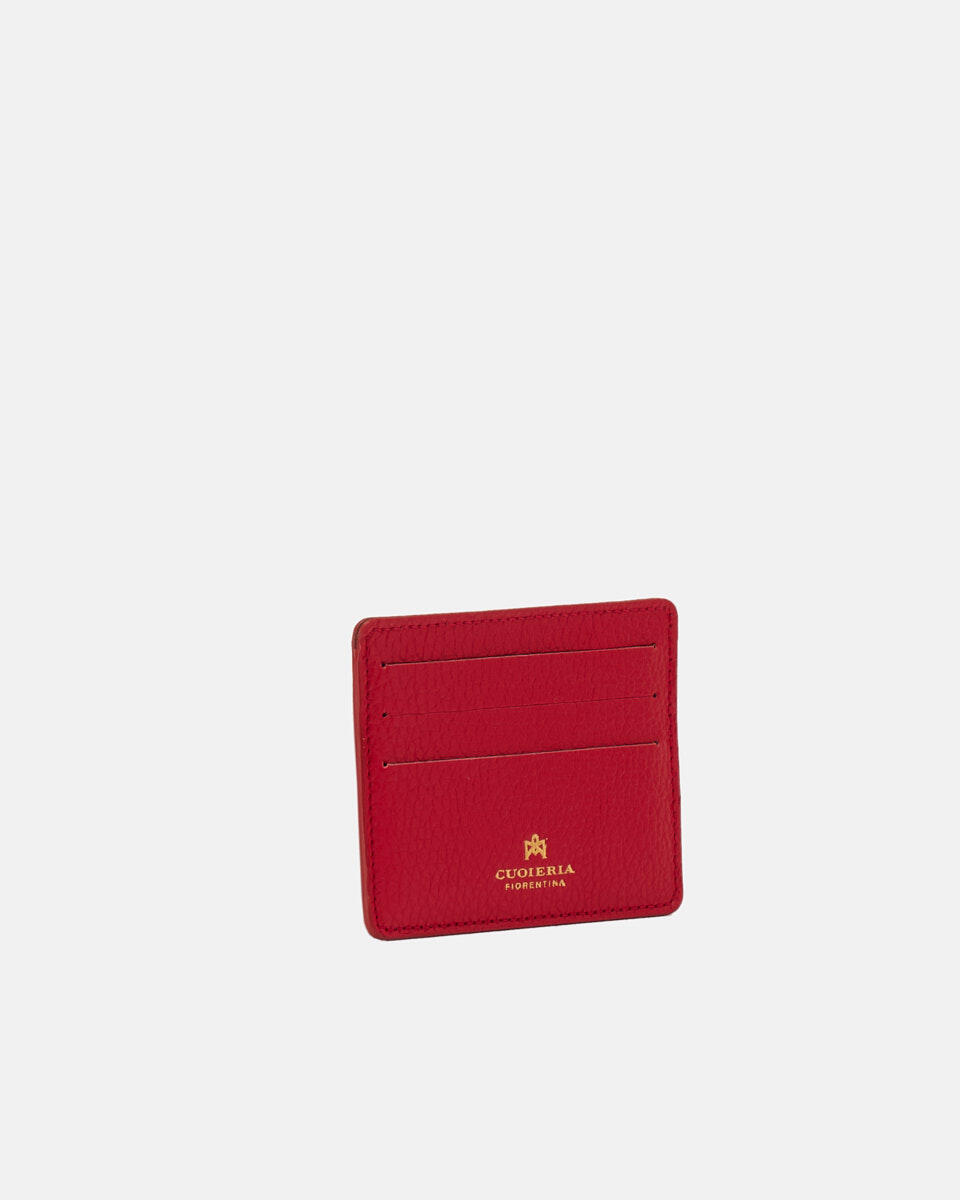 Kartenhalter Rot  - Damen Brieftaschen - Damen Brieftaschen - Brieftaschen - Cuoieria Fiorentina