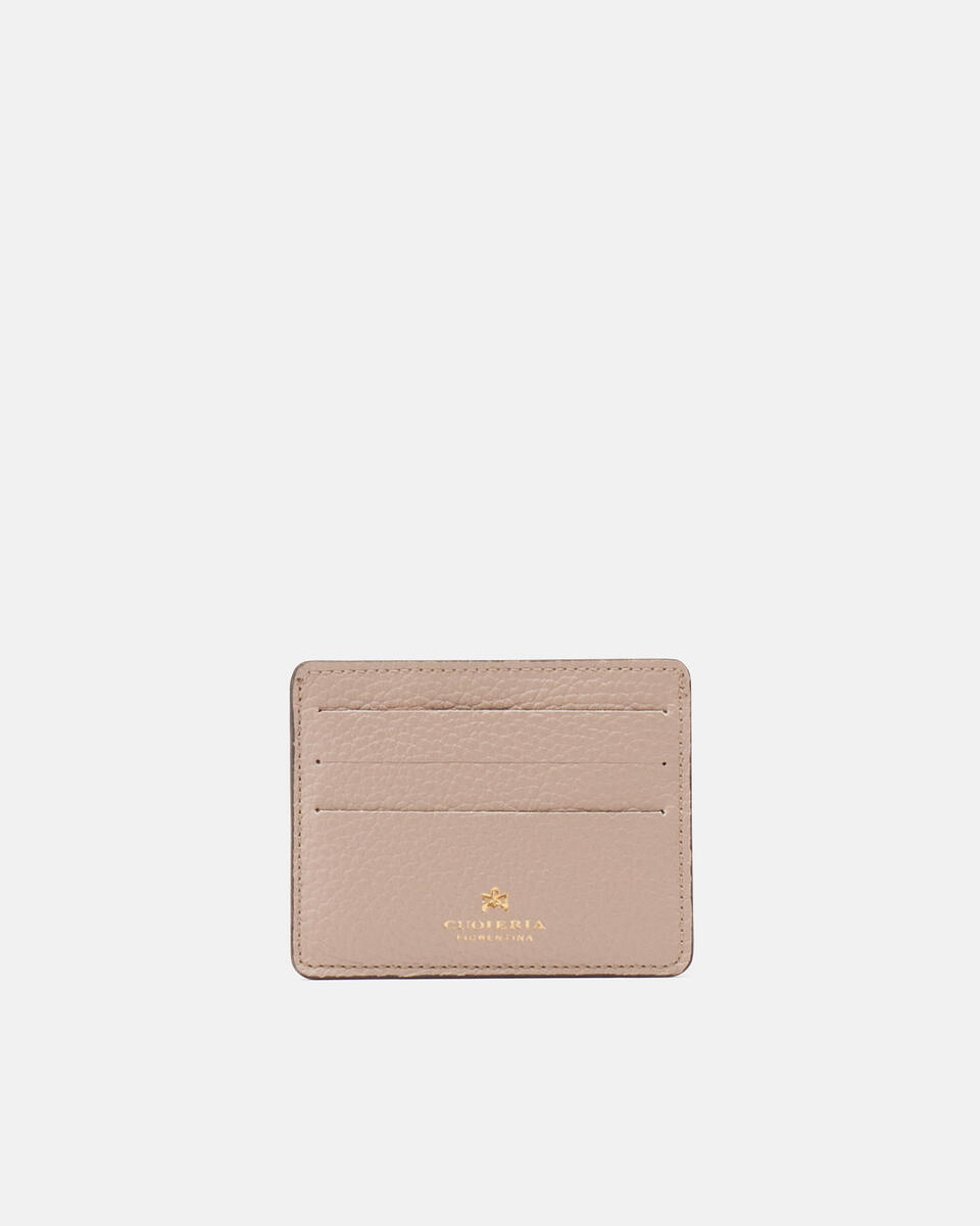 Kartenhalter Taupe  - Damen Brieftaschen - Brieftaschen - Cuoieria Fiorentina