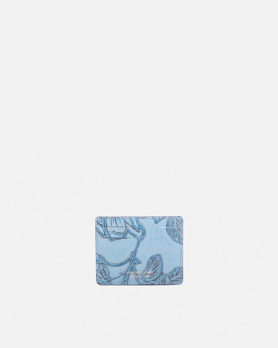 Kartenhalter Hellblau  - Damen Brieftaschen - Brieftaschen - Cuoieria Fiorentina