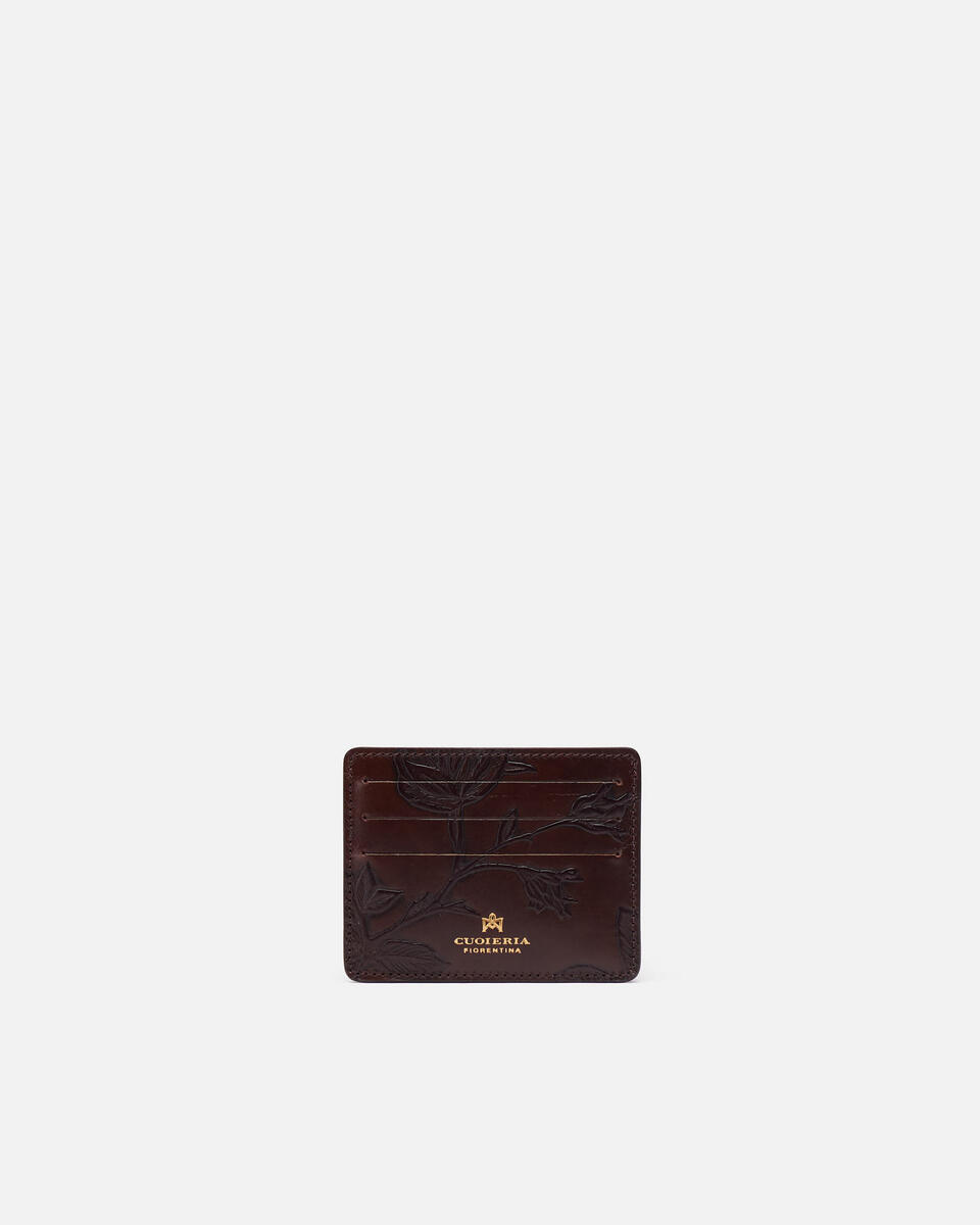 Kartenhalter Mahagoni  - Damen Brieftaschen - Damen Brieftaschen - Brieftaschen - Cuoieria Fiorentina