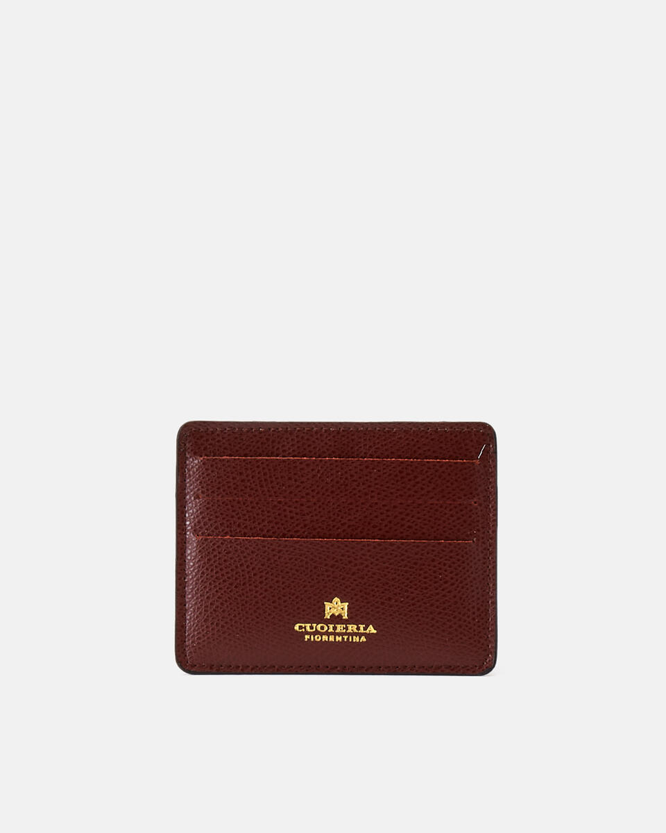 Kartenhalter Bordeaux  - Damen Brieftaschen - Damen Brieftaschen - Brieftaschen - Cuoieria Fiorentina