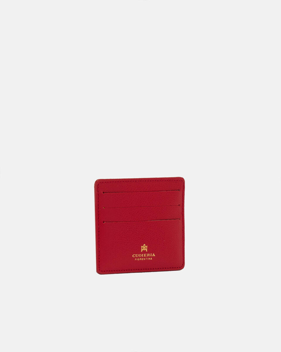 Kartenhalter Rot  - Damen Brieftaschen - Damen Brieftaschen - Brieftaschen - Cuoieria Fiorentina