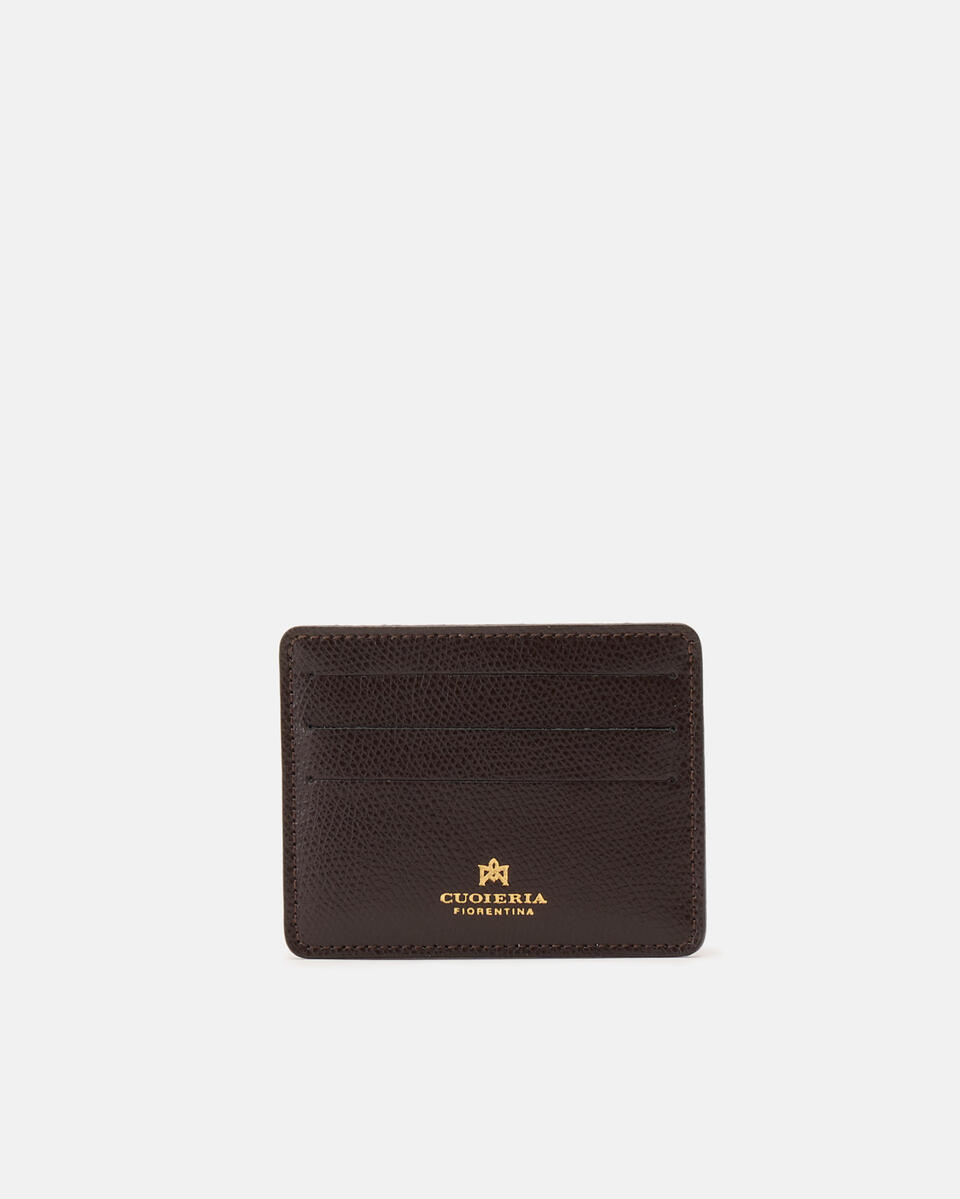 Kartenhalter Dunkelbraun  - Damen Brieftaschen - Damen Brieftaschen - Brieftaschen - Cuoieria Fiorentina
