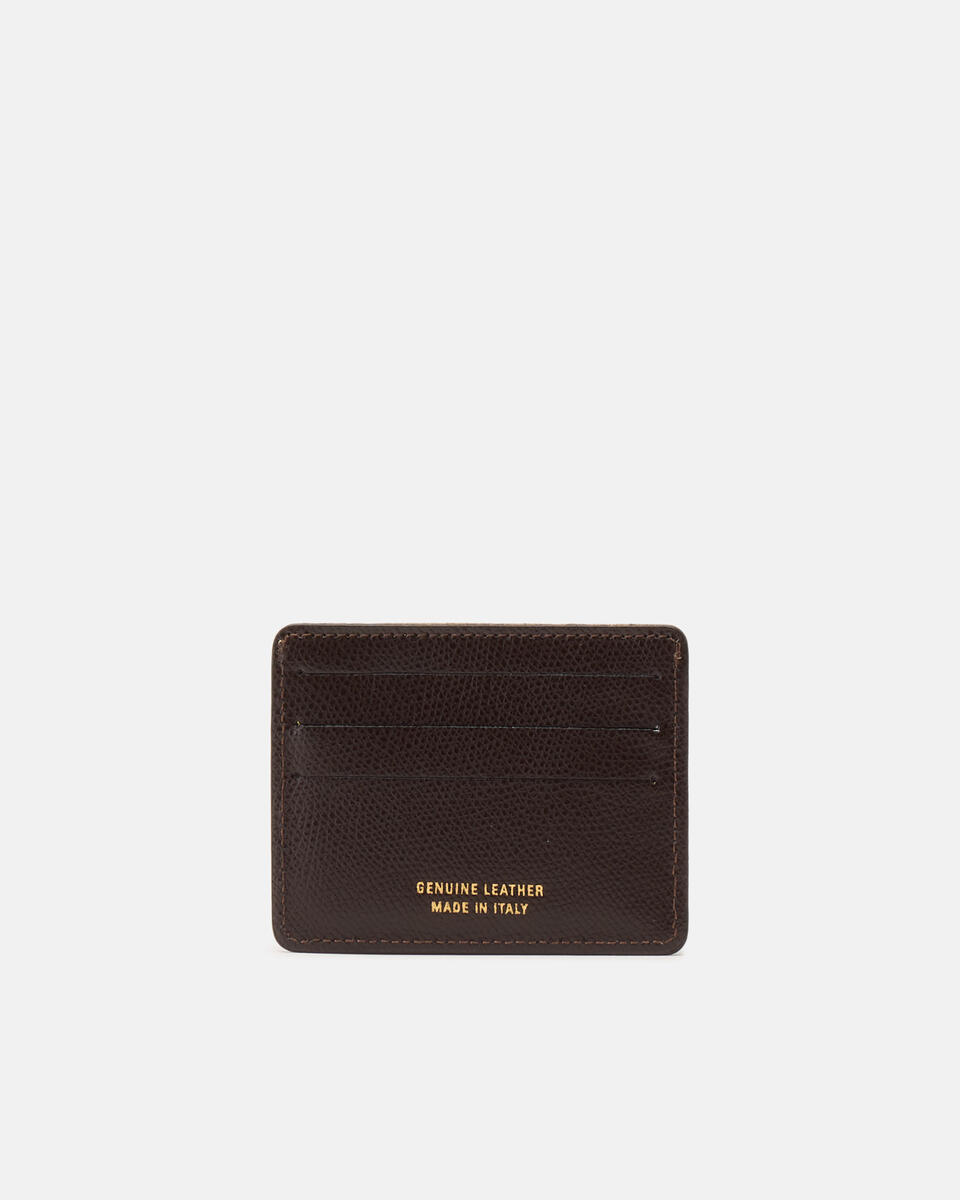 Kartenhalter Dunkelbraun  - Damen Brieftaschen - Damen Brieftaschen - Brieftaschen - Cuoieria Fiorentina