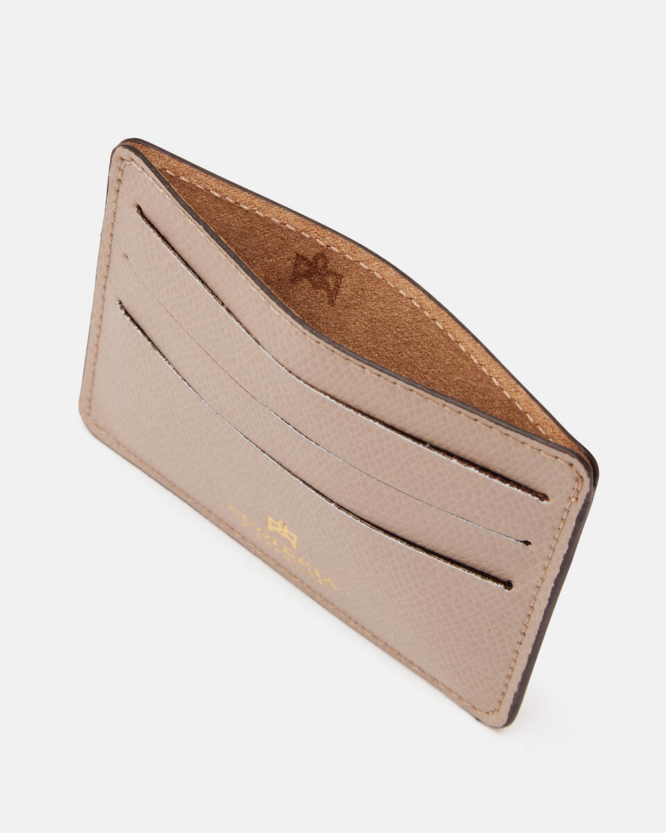 Kartenhalter Taupe  - Damen Brieftaschen - Brieftaschen - Cuoieria Fiorentina