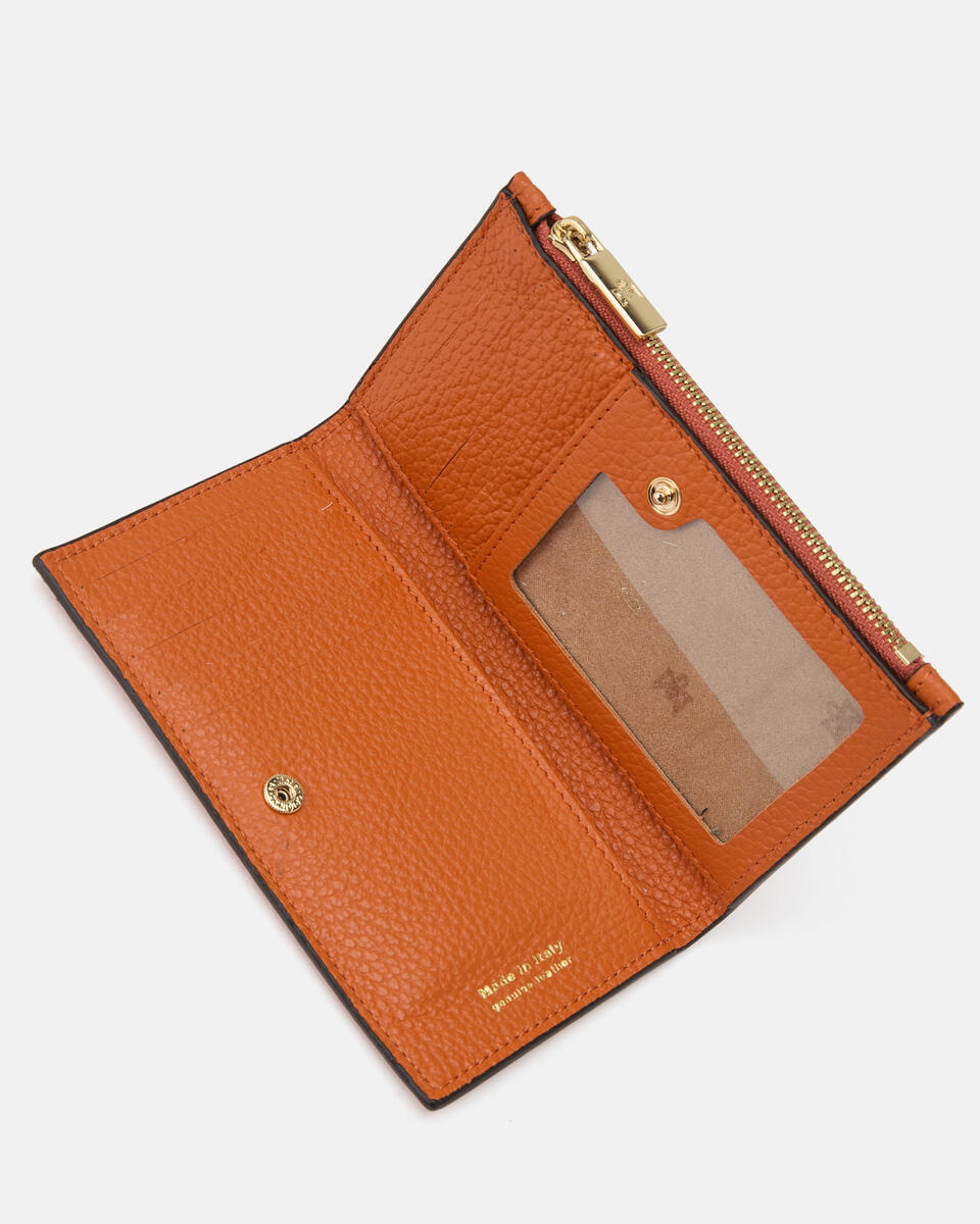 Vertikale Kartenhalter Orange  - Damen Brieftaschen - Brieftaschen - Cuoieria Fiorentina