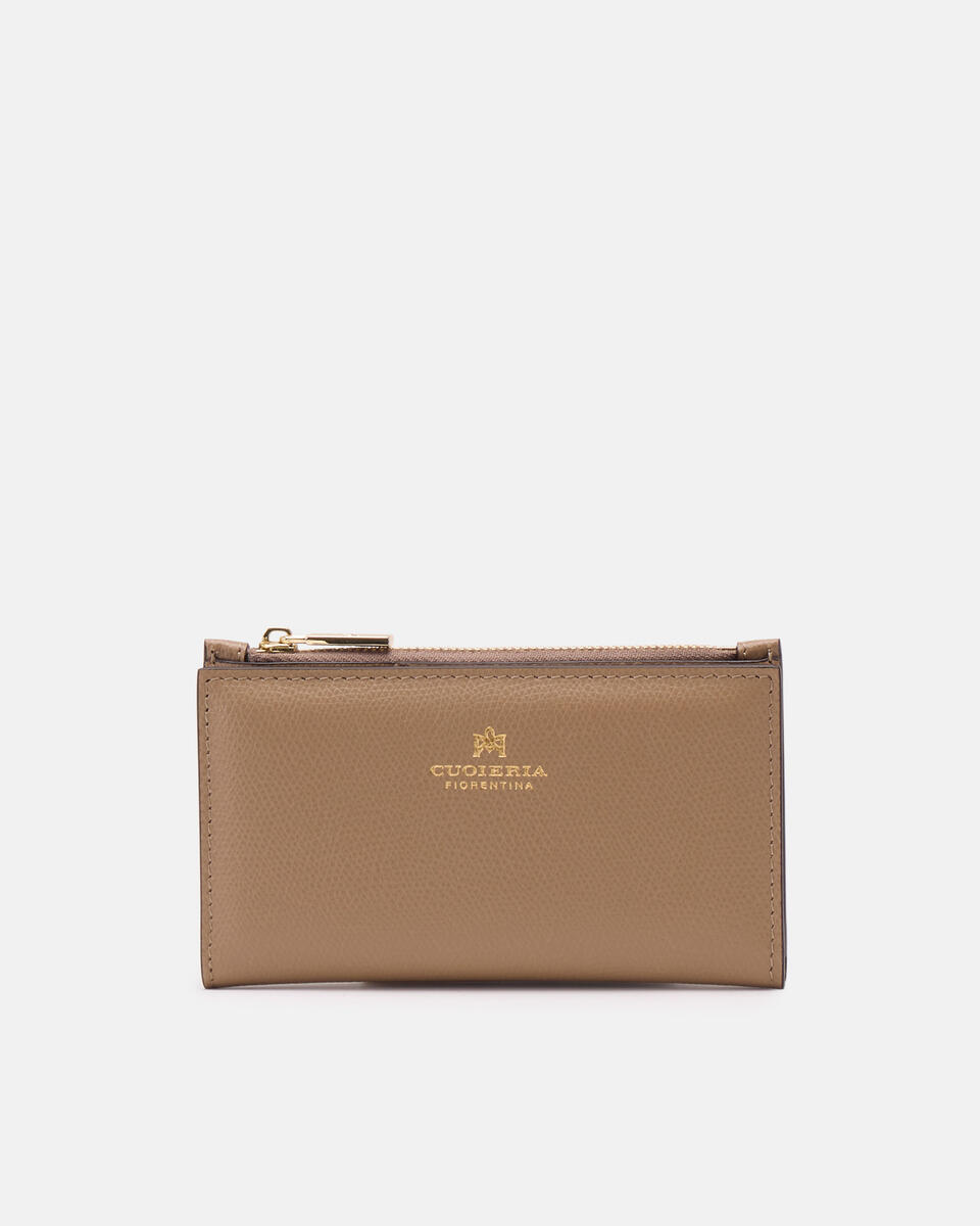 Vertikale Kartenhalter Desert  - Damen Brieftaschen - Damen Brieftaschen - Brieftaschen - Cuoieria Fiorentina