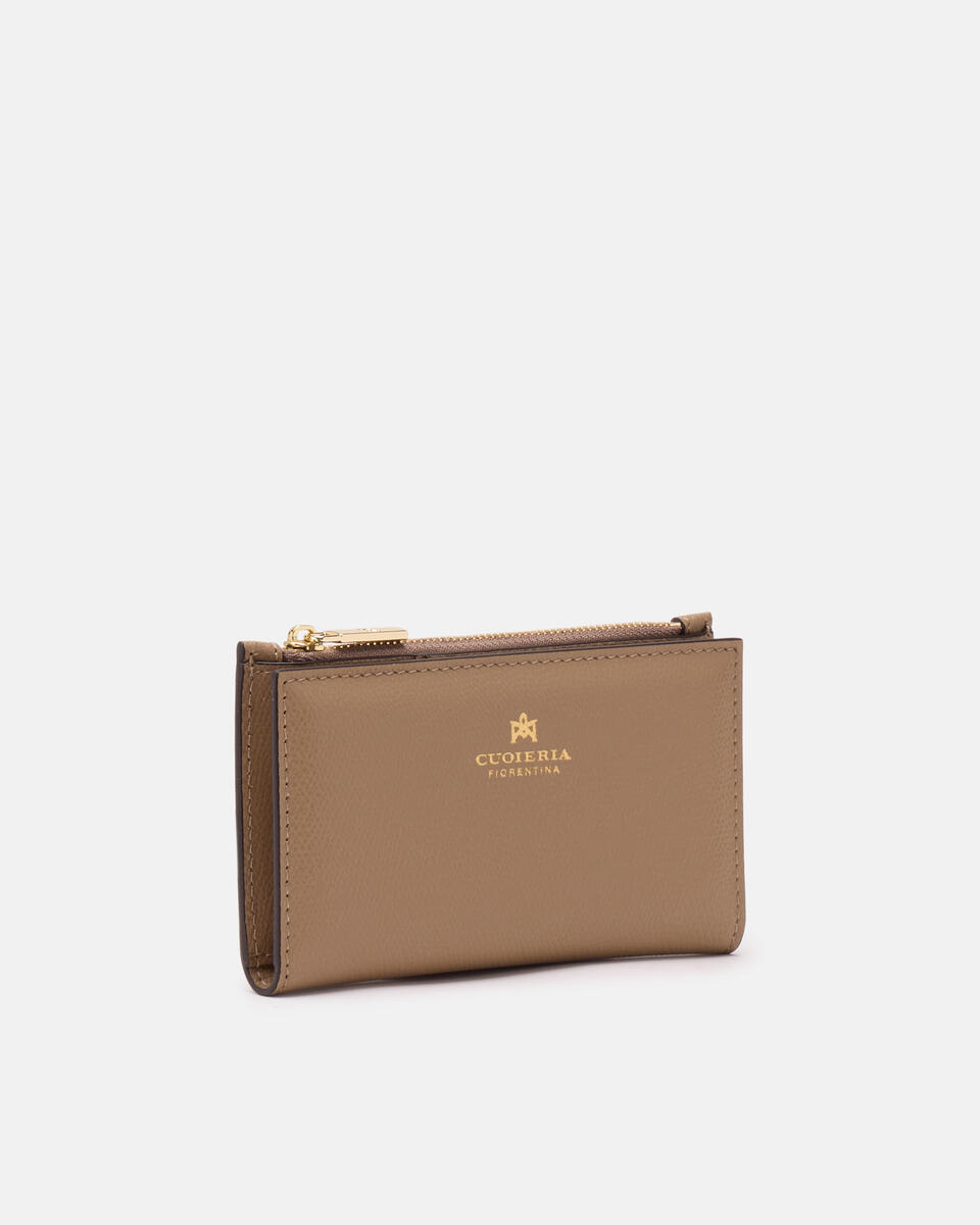 Vertikale Kartenhalter Desert  - Damen Brieftaschen - Damen Brieftaschen - Brieftaschen - Cuoieria Fiorentina