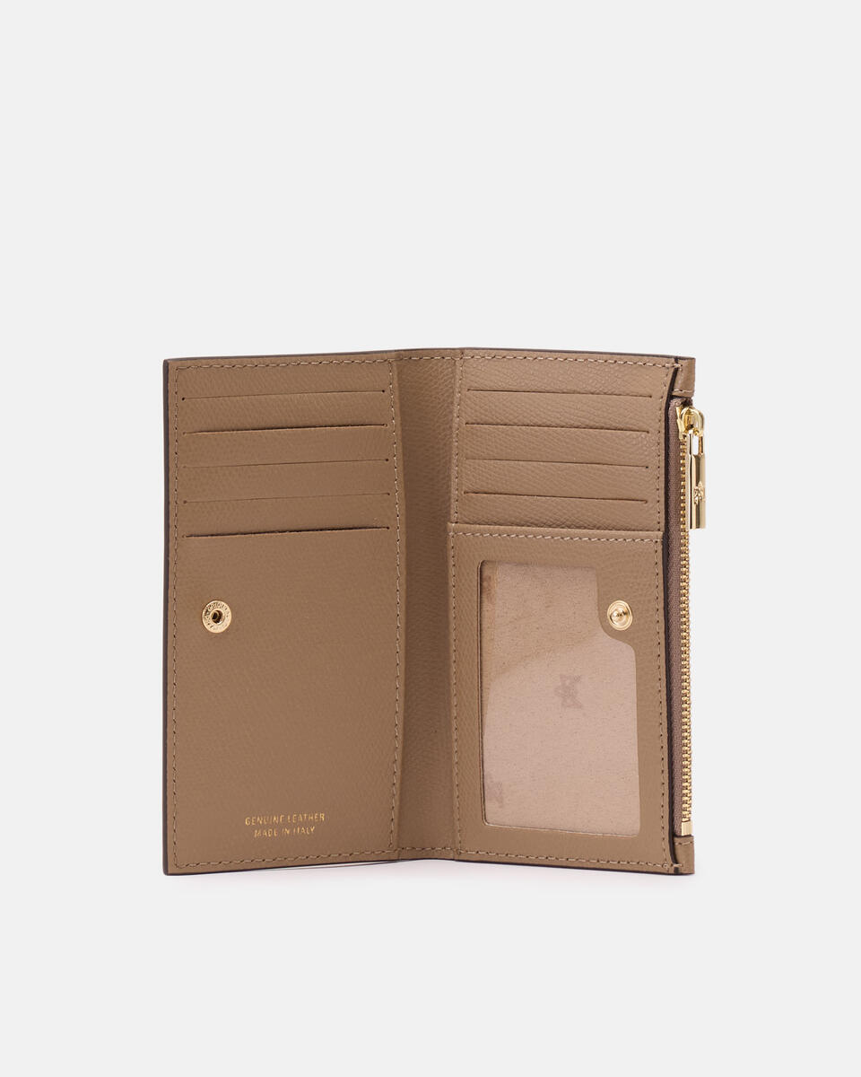 Vertikale Kartenhalter Desert  - Damen Brieftaschen - Damen Brieftaschen - Brieftaschen - Cuoieria Fiorentina