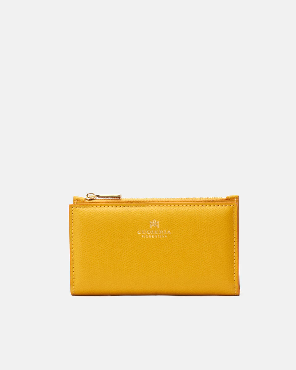 Vertikale Kartenhalter Gelb  - Damen Brieftaschen - Brieftaschen - Cuoieria Fiorentina