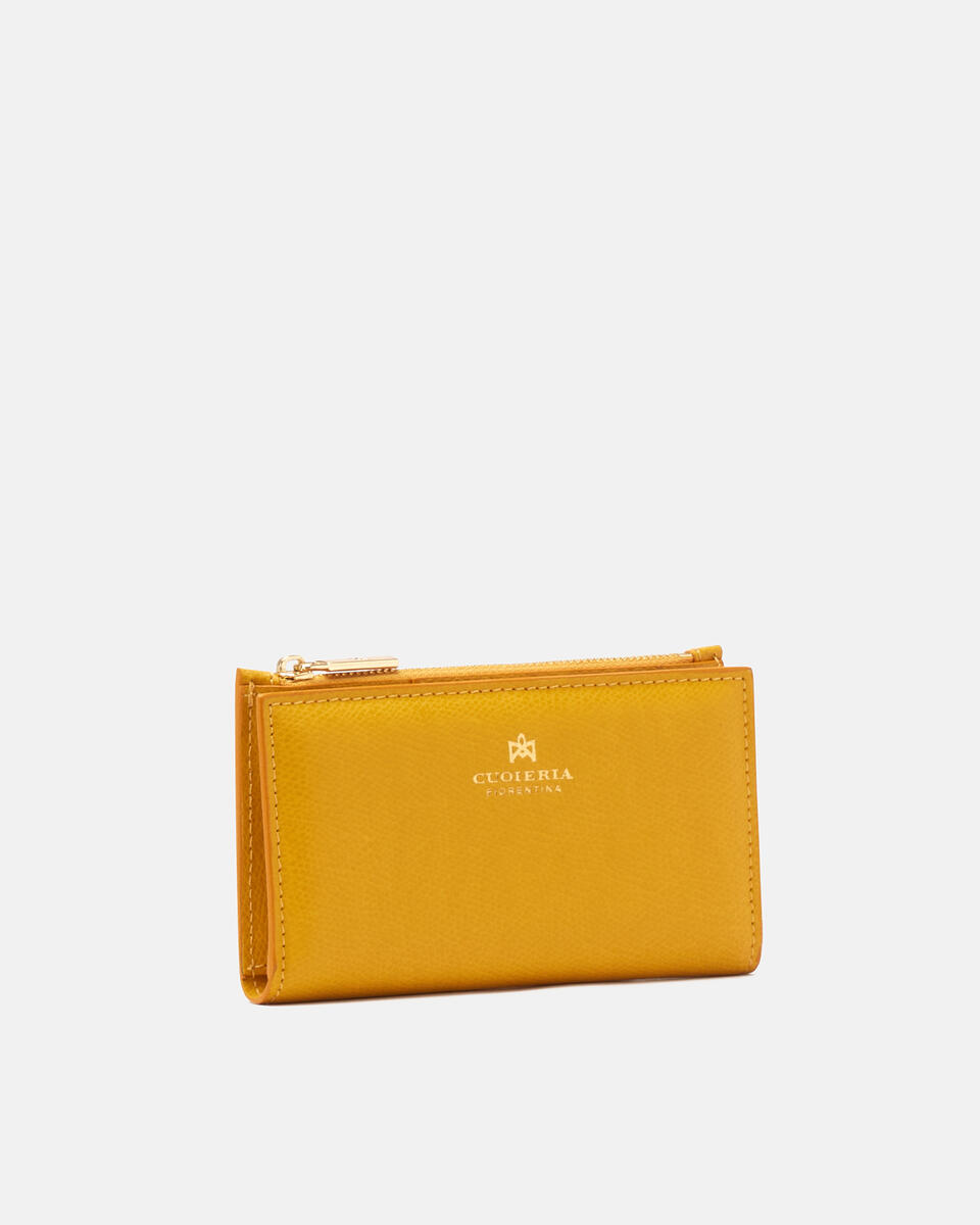 Vertikale Kartenhalter Gelb  - Damen Brieftaschen - Brieftaschen - Cuoieria Fiorentina