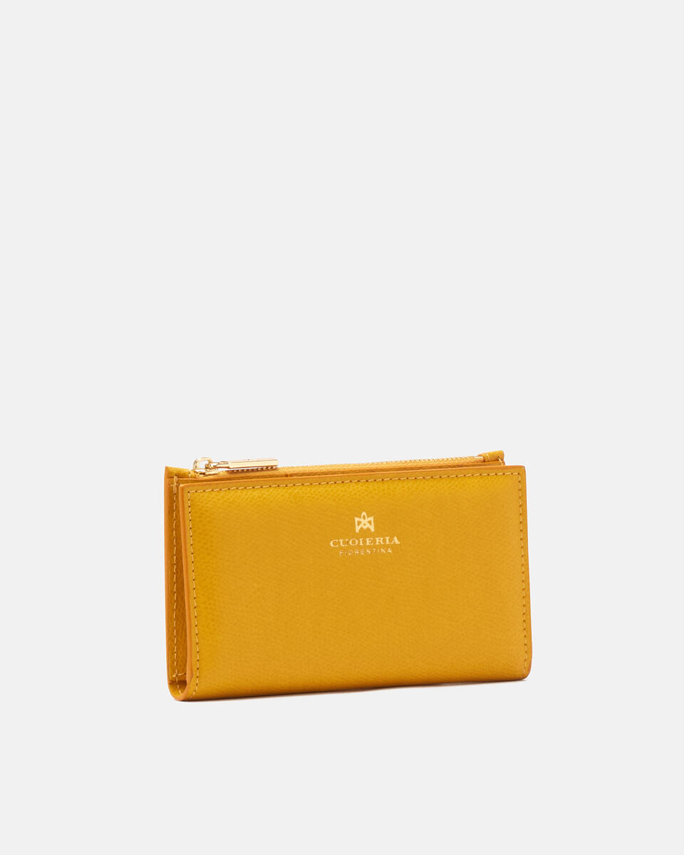 Vertikale Kartenhalter Gelb  - Damen Brieftaschen - Damen Brieftaschen - Brieftaschen - Cuoieria Fiorentina