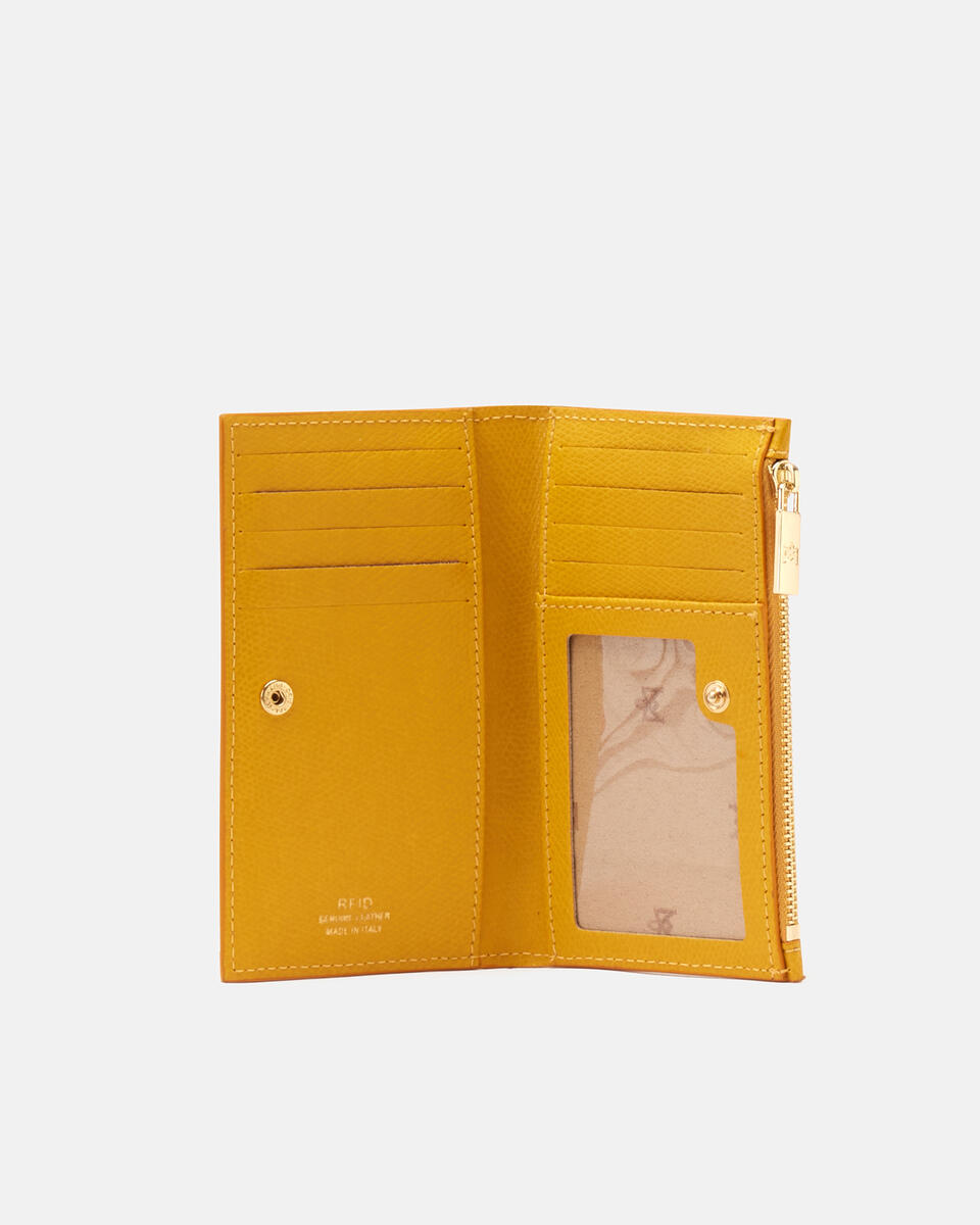 Vertikale Kartenhalter Gelb  - Damen Brieftaschen - Damen Brieftaschen - Brieftaschen - Cuoieria Fiorentina