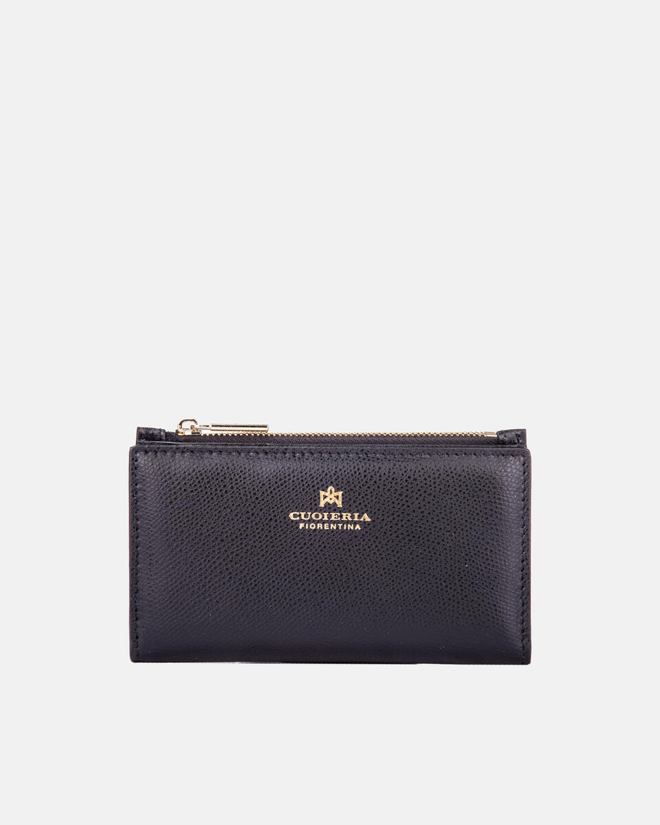 Vertikale Kartenhalter Schwarz  - Damen Brieftaschen - Damen Brieftaschen - Brieftaschen - Cuoieria Fiorentina