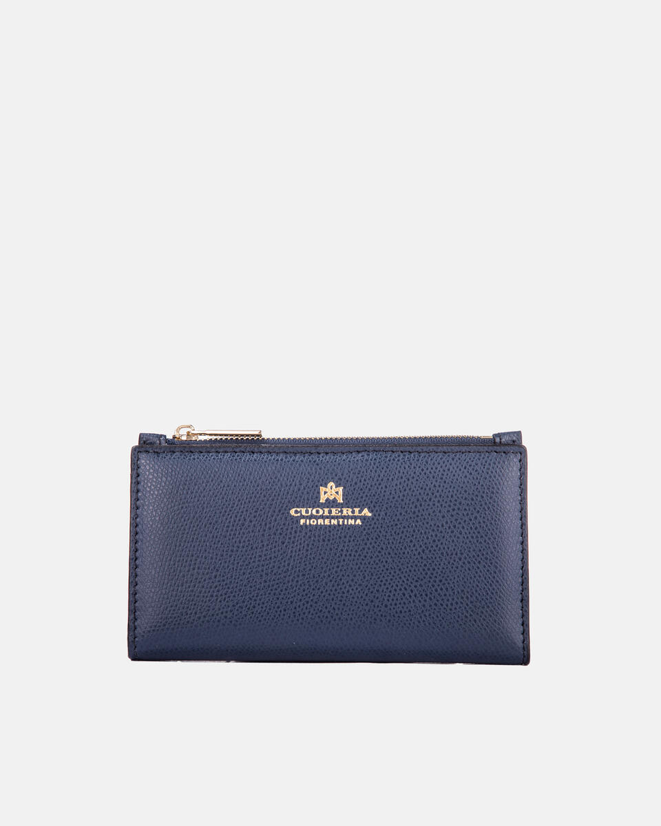 Vertikale Kartenhalter Navy  - Damen Brieftaschen - Brieftaschen - Cuoieria Fiorentina