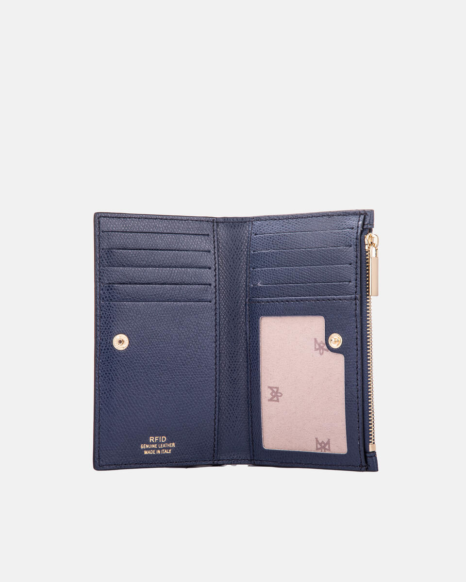 Vertikale Kartenhalter Navy  - Damen Brieftaschen - Brieftaschen - Cuoieria Fiorentina