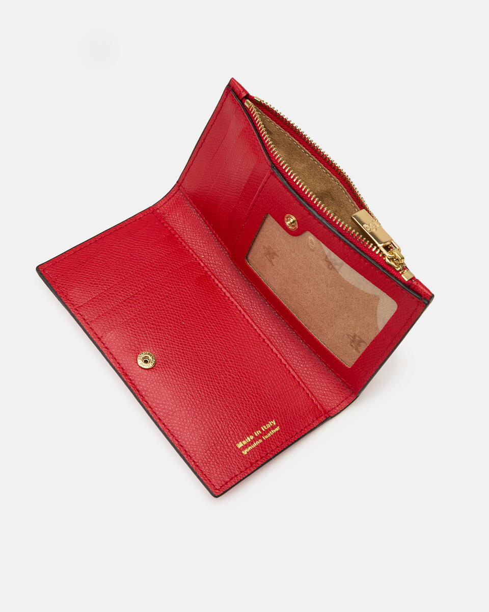 Vertikale Kartenhalter Tomato  - Damen Brieftaschen - Damen Brieftaschen - Brieftaschen - Cuoieria Fiorentina