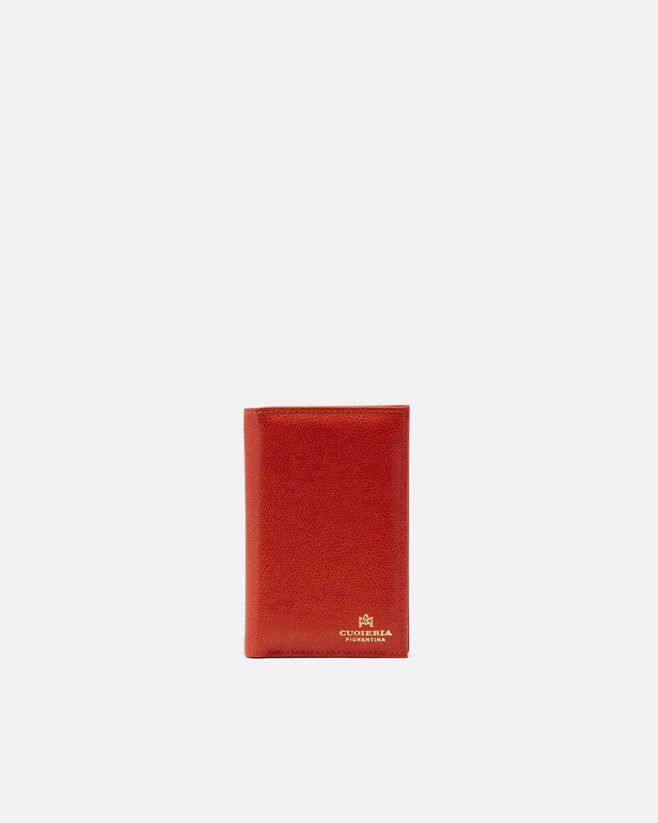 Vertikale Brieftasche Gebrannte orange  - Damen Brieftaschen - Damen Brieftaschen - Brieftaschen - Cuoieria Fiorentina
