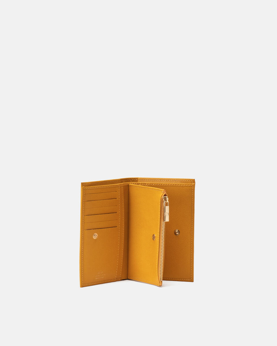 Vertikale Brieftasche Gelb  - Damen Brieftaschen - Damen Brieftaschen - Brieftaschen - Cuoieria Fiorentina