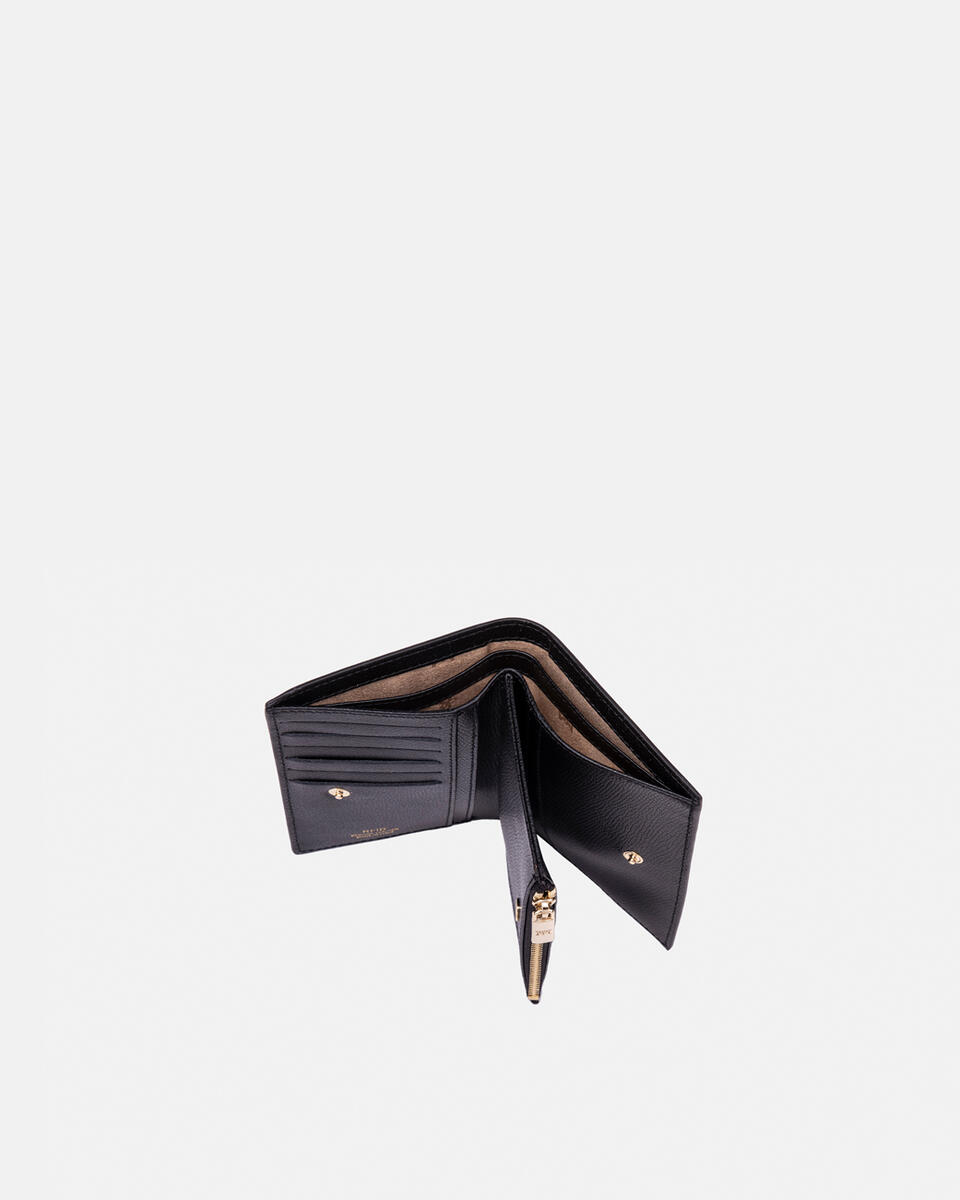 Vertikale Brieftasche Schwarz  - Damen Brieftaschen - Damen Brieftaschen - Brieftaschen - Cuoieria Fiorentina