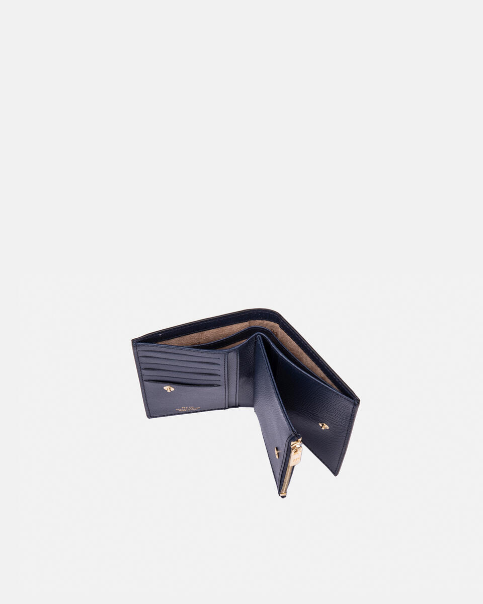 Vertikale Brieftasche Navy  - Damen Brieftaschen - Damen Brieftaschen - Brieftaschen - Cuoieria Fiorentina