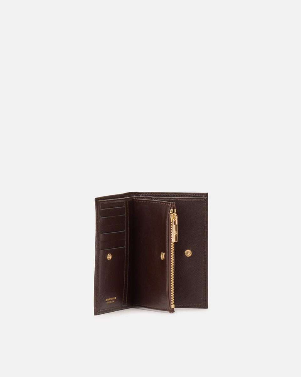 Vertikale Brieftasche Dunkelbraun  - Damen Brieftaschen - Brieftaschen - Cuoieria Fiorentina