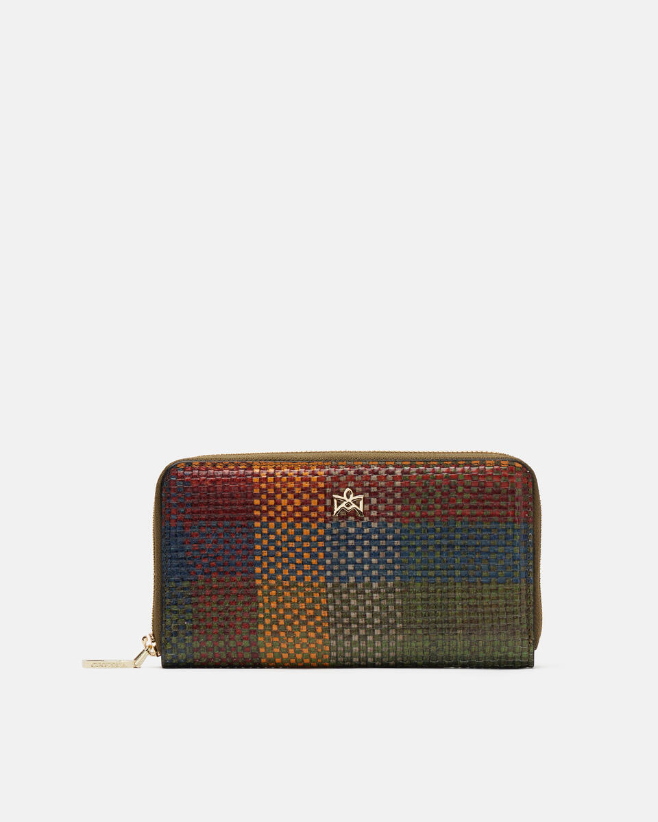 Brieftasche mit Reißverschluss Multicolor fw23  - Damen Brieftaschen - Brieftaschen - Cuoieria Fiorentina