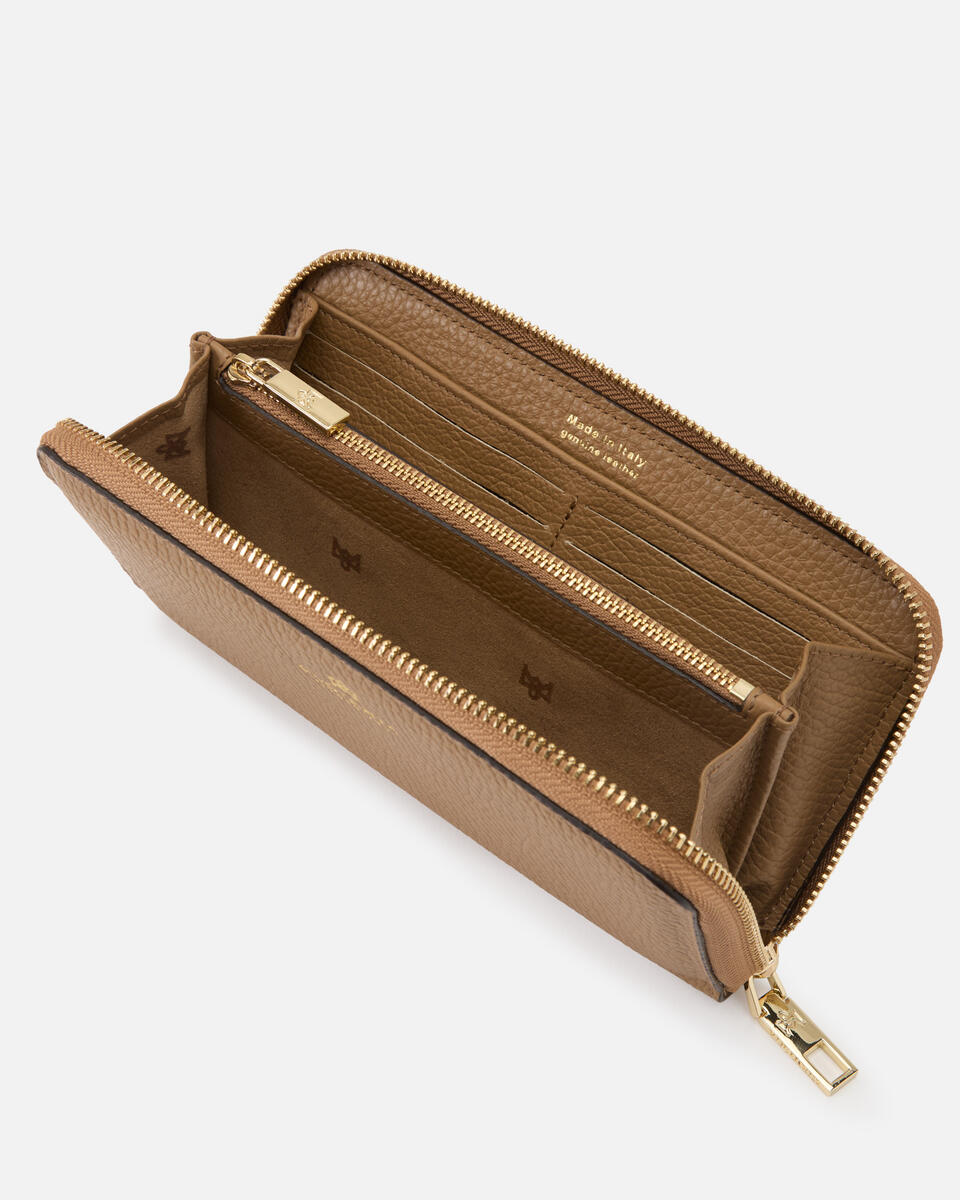 Brieftasche mit Reißverschluss Desert  - Cuoieria Fiorentina