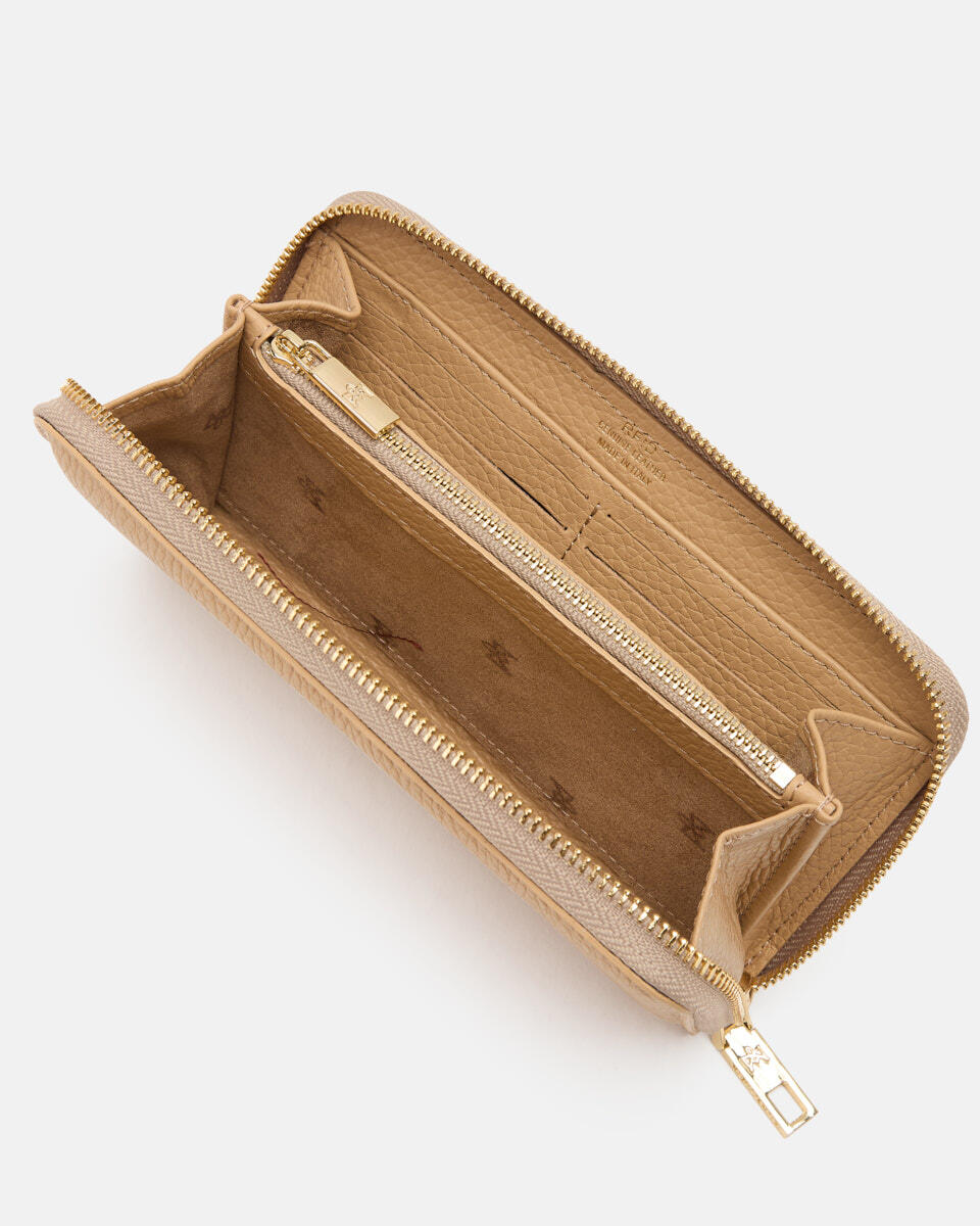 Brieftasche mit Reißverschluss Nude  - Zubehor - Special Price - Cuoieria Fiorentina