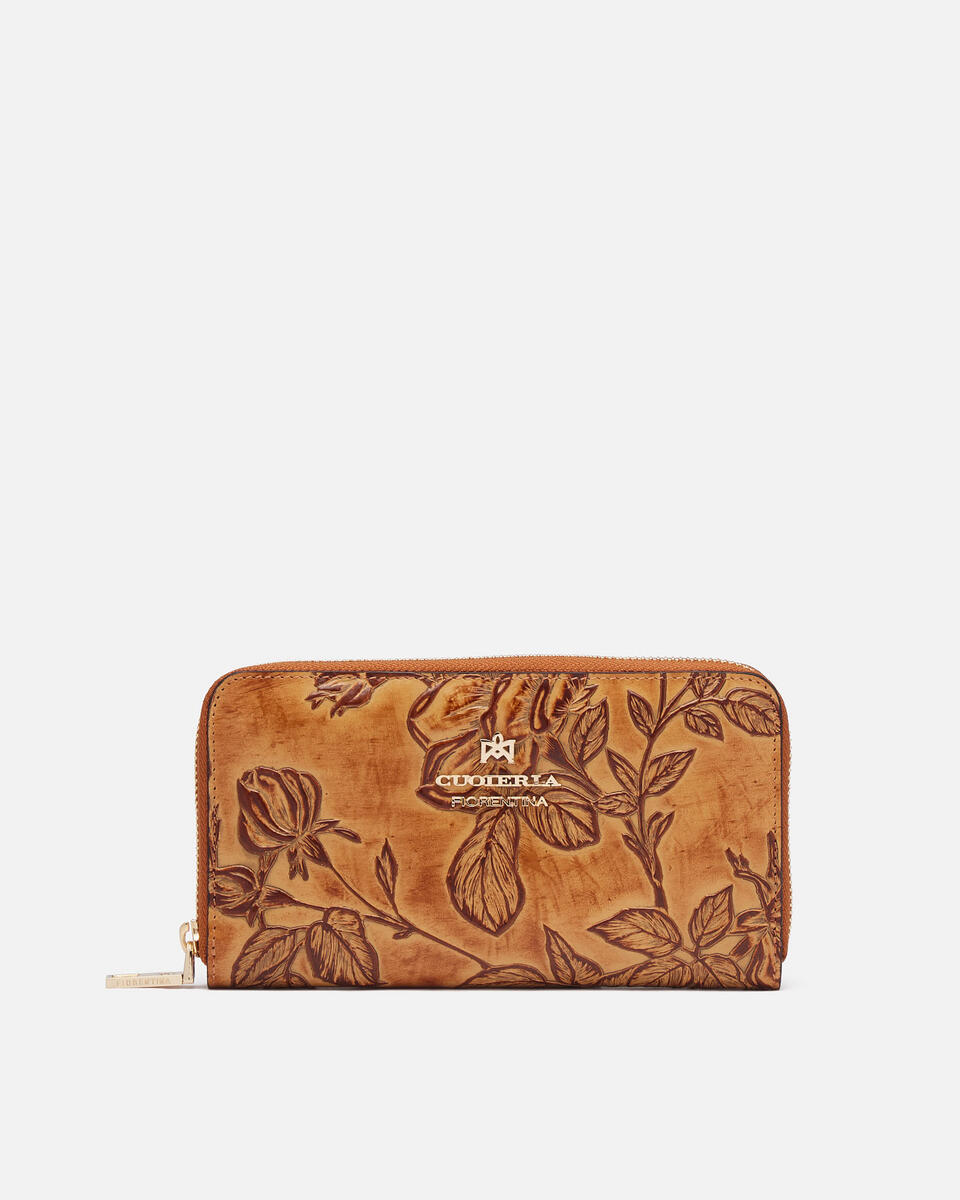 Brieftasche mit Reißverschluss Beige  - Damen Brieftaschen - Damen Brieftaschen - Brieftaschen - Cuoieria Fiorentina