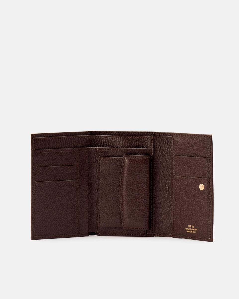 Brieftasche Schokolade  - Damen Brieftaschen - Damen Brieftaschen - Brieftaschen - Cuoieria Fiorentina