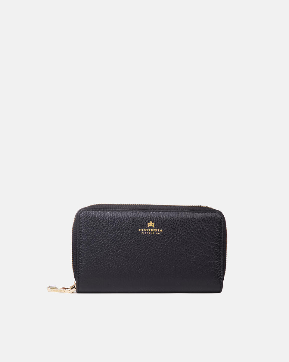 Brieftasche mit doppeltem Reißverschluss Schwarz  - Damen Brieftaschen - Brieftaschen - Cuoieria Fiorentina