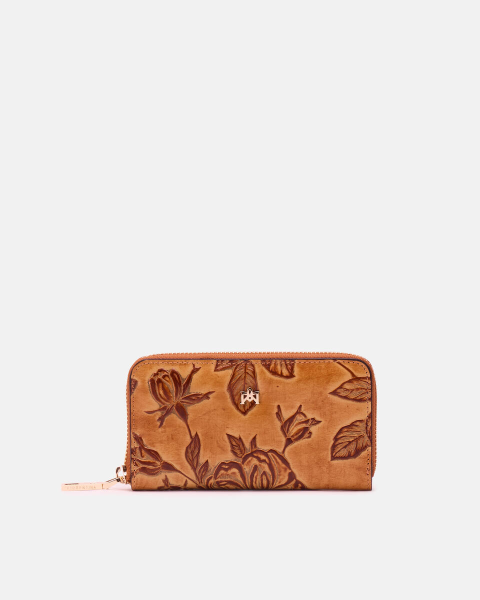 MINI BRIEFTASCHE MIT REISSVERSCHLUSS Beige  - Damen Brieftaschen - Damen Brieftaschen - Brieftaschen - Cuoieria Fiorentina