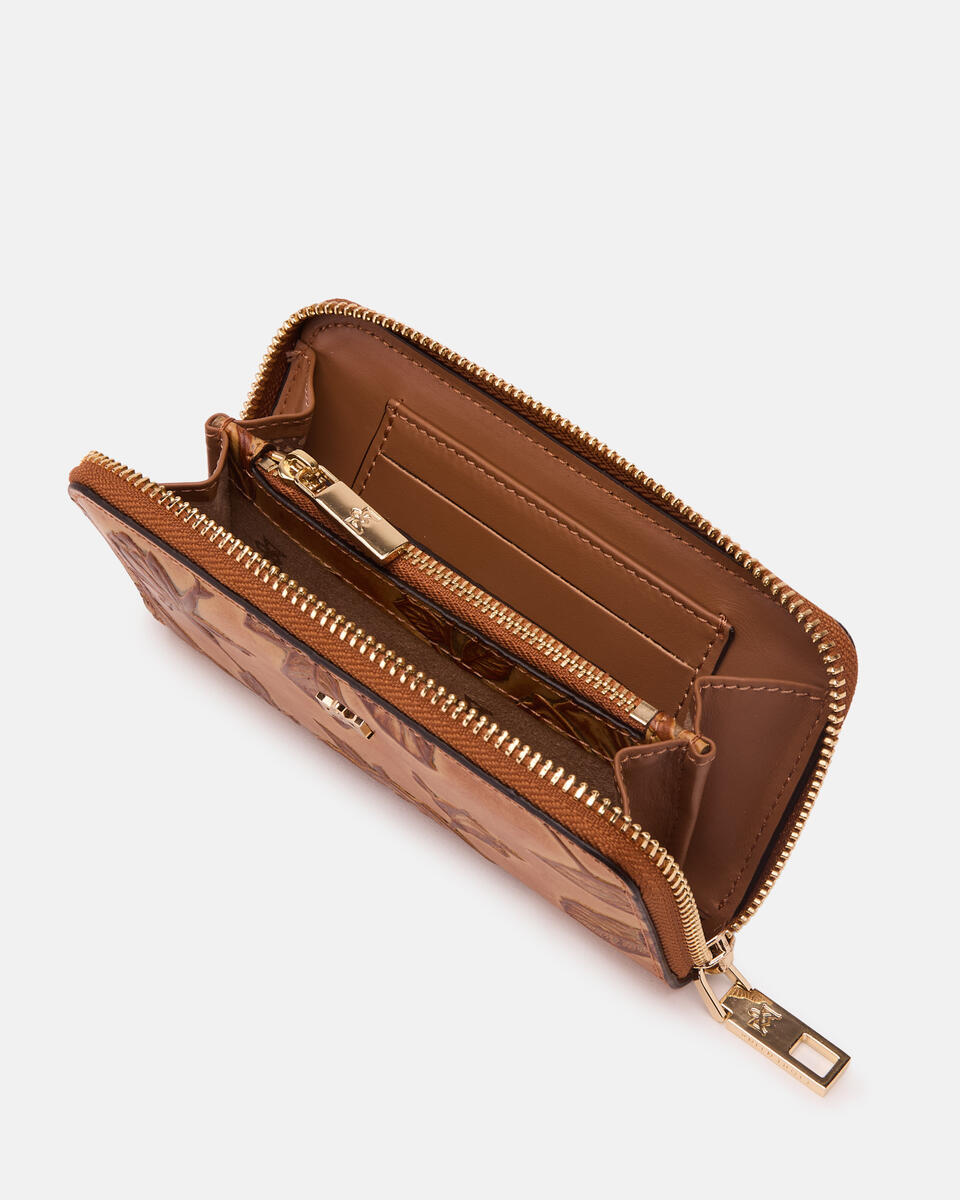 MINI BRIEFTASCHE MIT REISSVERSCHLUSS Beige  - Damen Brieftaschen - Damen Brieftaschen - Brieftaschen - Cuoieria Fiorentina