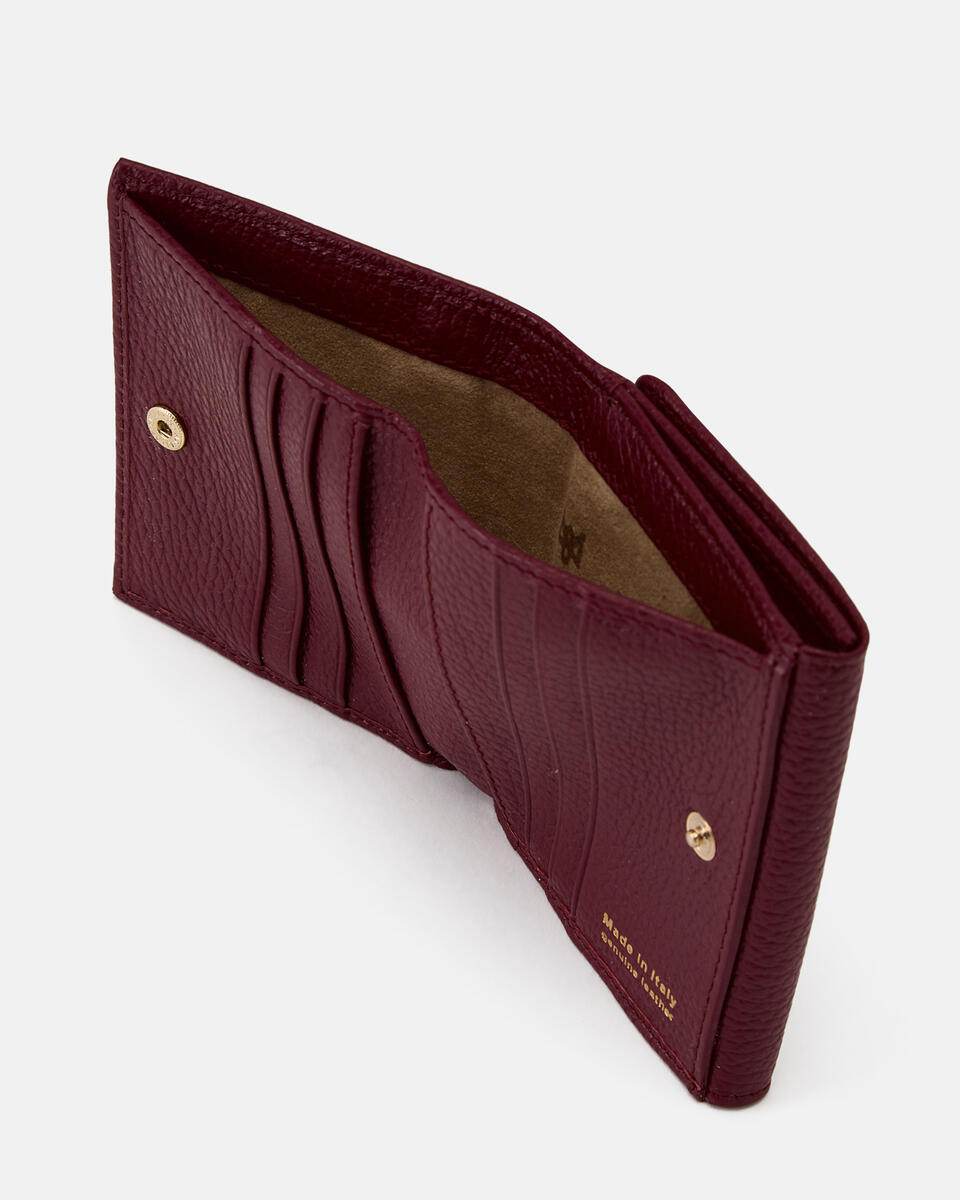 MINI BRIEFTASCHE Bordeaux  - Damen Brieftaschen - Damen Brieftaschen - Brieftaschen - Cuoieria Fiorentina