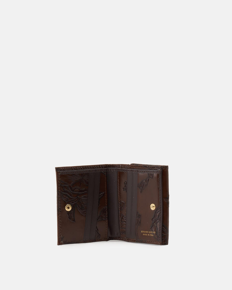 MINI BRIEFTASCHE Mahagoni  - Damen Brieftaschen - Damen Brieftaschen - Brieftaschen - Cuoieria Fiorentina