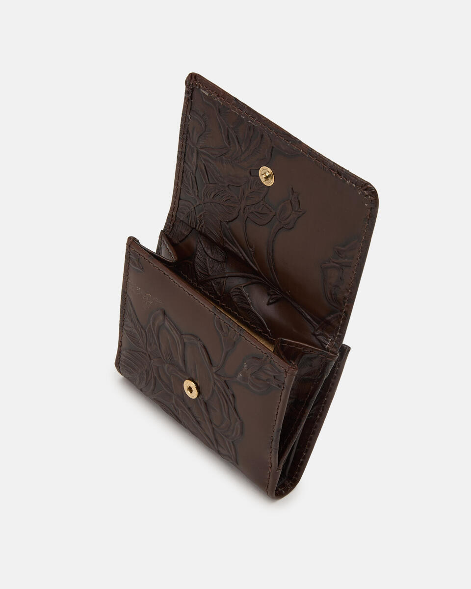 MINI BRIEFTASCHE Mahagoni  - Damen Brieftaschen - Damen Brieftaschen - Brieftaschen - Cuoieria Fiorentina