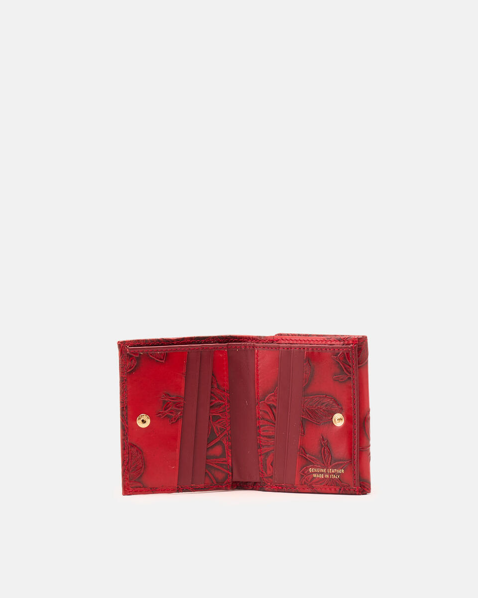MINI BRIEFTASCHE Rot  - Damen Brieftaschen - Damen Brieftaschen - Brieftaschen - Cuoieria Fiorentina