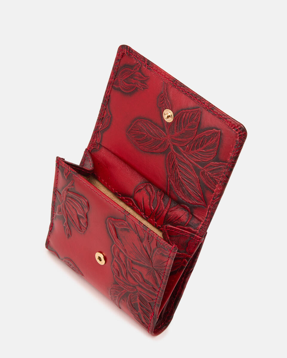 MINI BRIEFTASCHE Rot  - Damen Brieftaschen - Damen Brieftaschen - Brieftaschen - Cuoieria Fiorentina